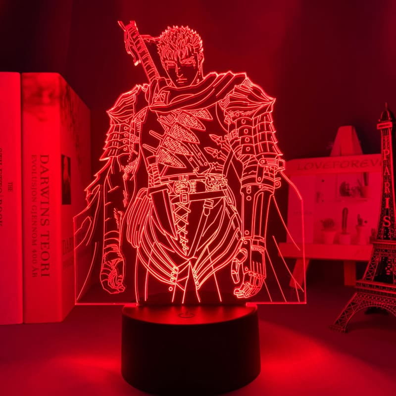 3D-Nachtlicht Guts "Schwarzer Schwertkämpfer" - Berserk™