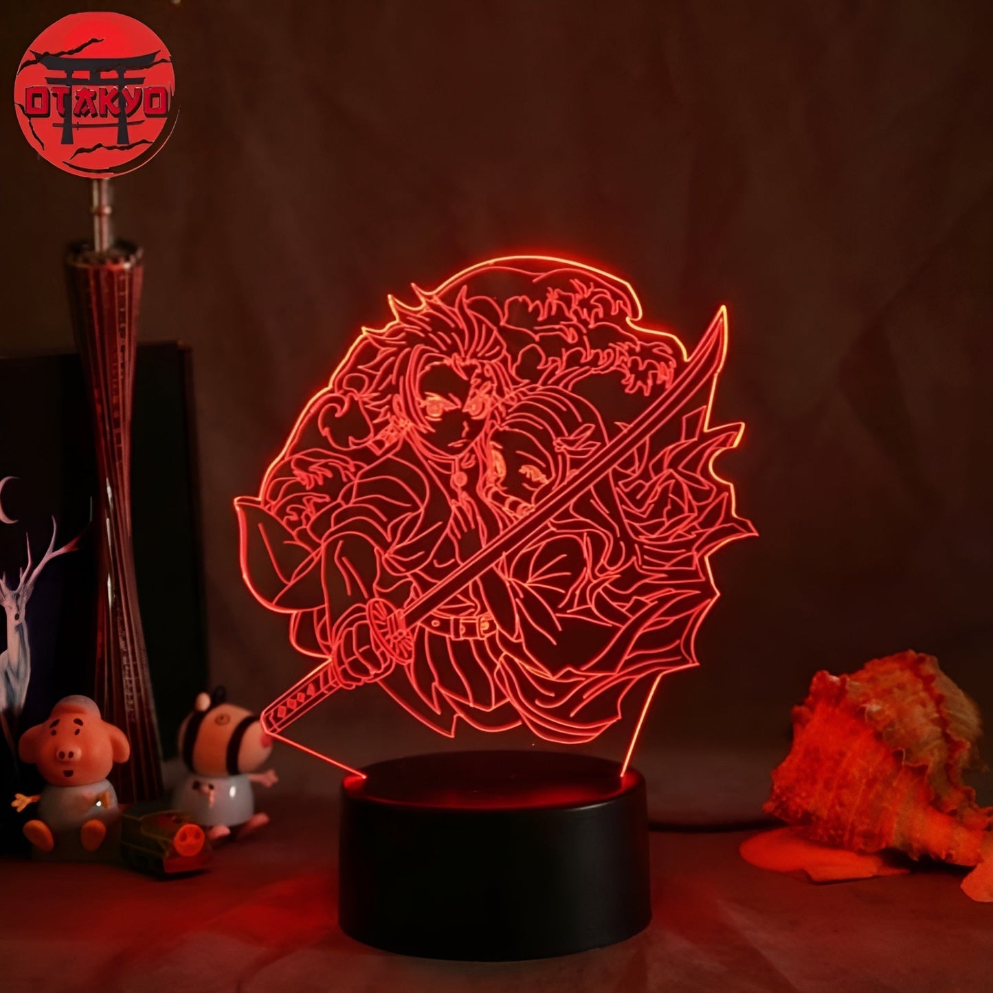3D-Nachtlicht Nezuko und Tanjiro - Demon Slayer™