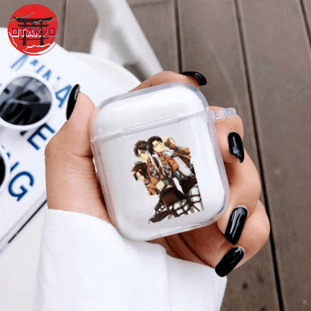 Airpods Hülle Levi, Eren und Hansi - Attack on Titan™