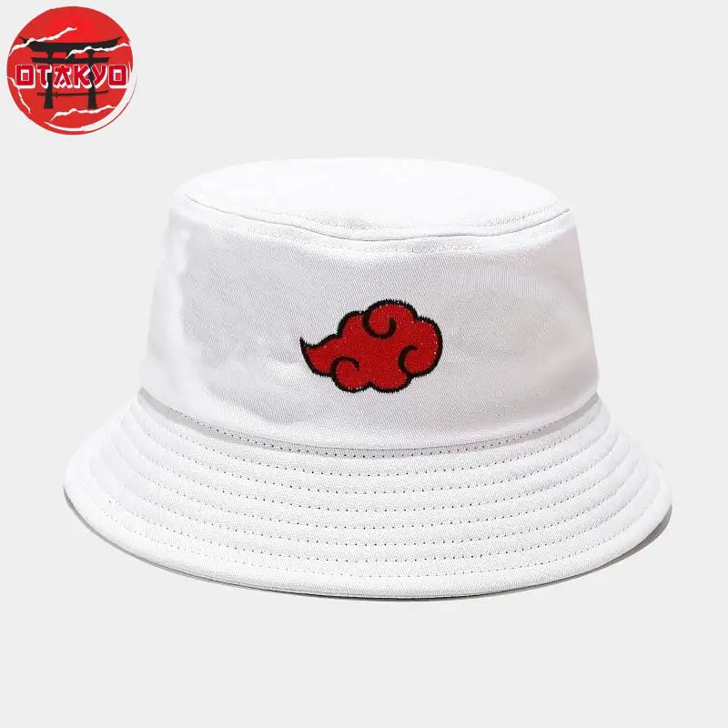Akatsuki Weißer Bucket Hat - Naruto Shippuden™