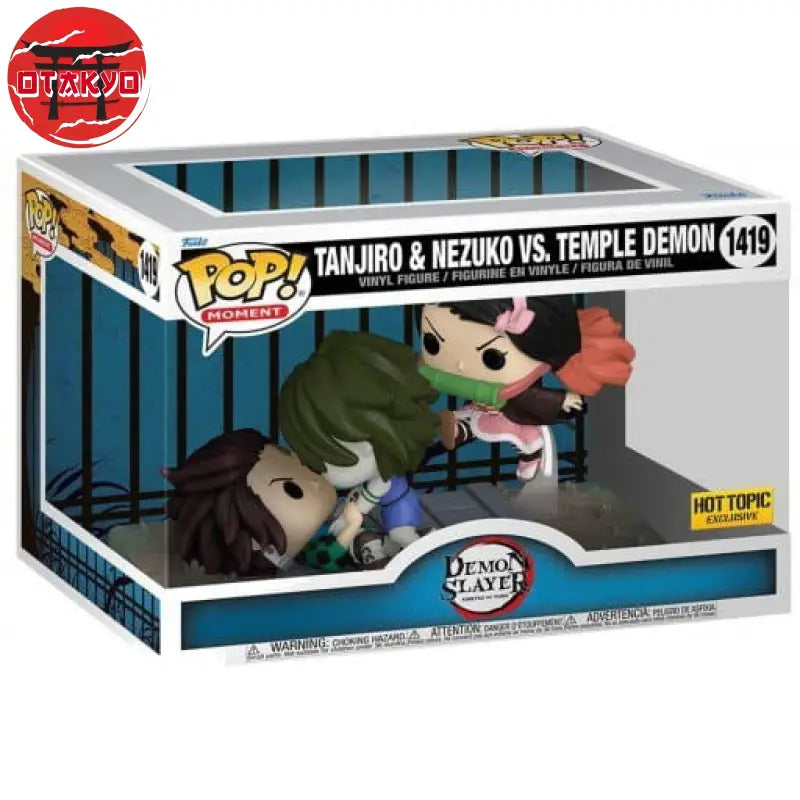 Funko POP Tanjiro & Nezuko vs Tempeldämon - Demon Slayer™