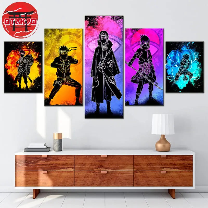 Gaara & Naruto & Itachi & Sasuke Gemälde - Naruto Shippuden™
