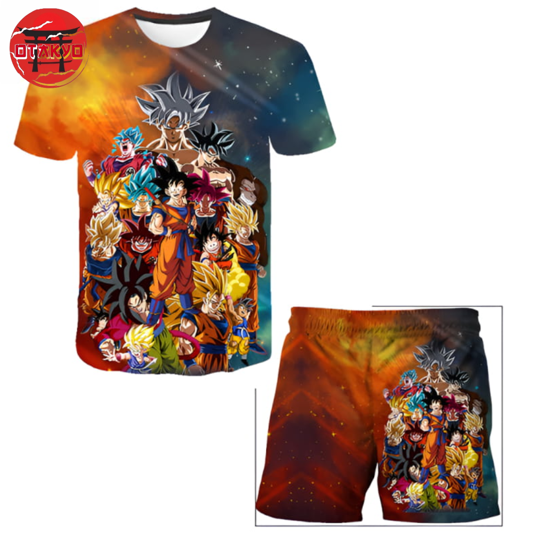 Goku's Transformations Schlafanzug - Dragon Ball Z™