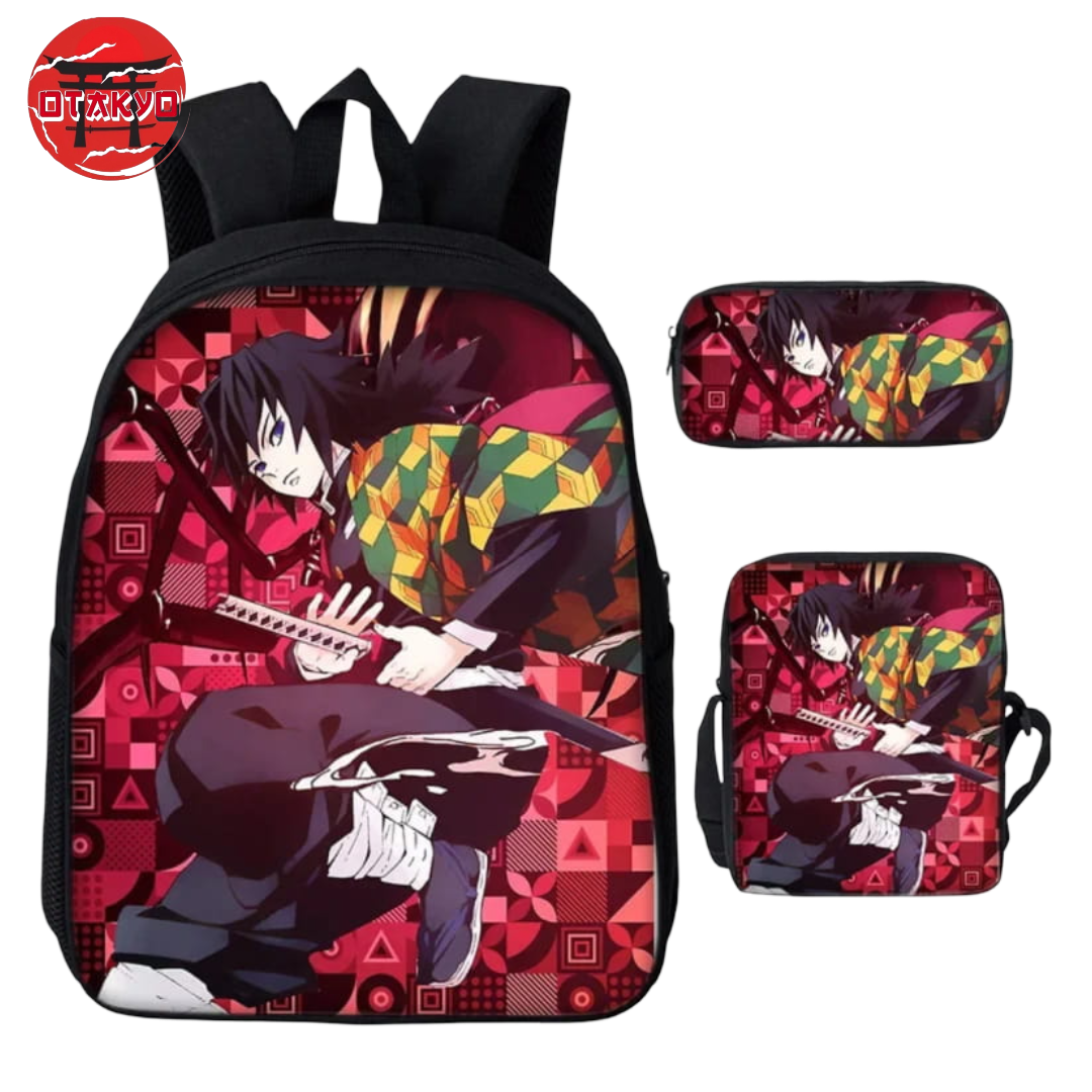 Rucksack mit Federmäppchen und Tasche Tomioka Giyu - Demon Slayer™