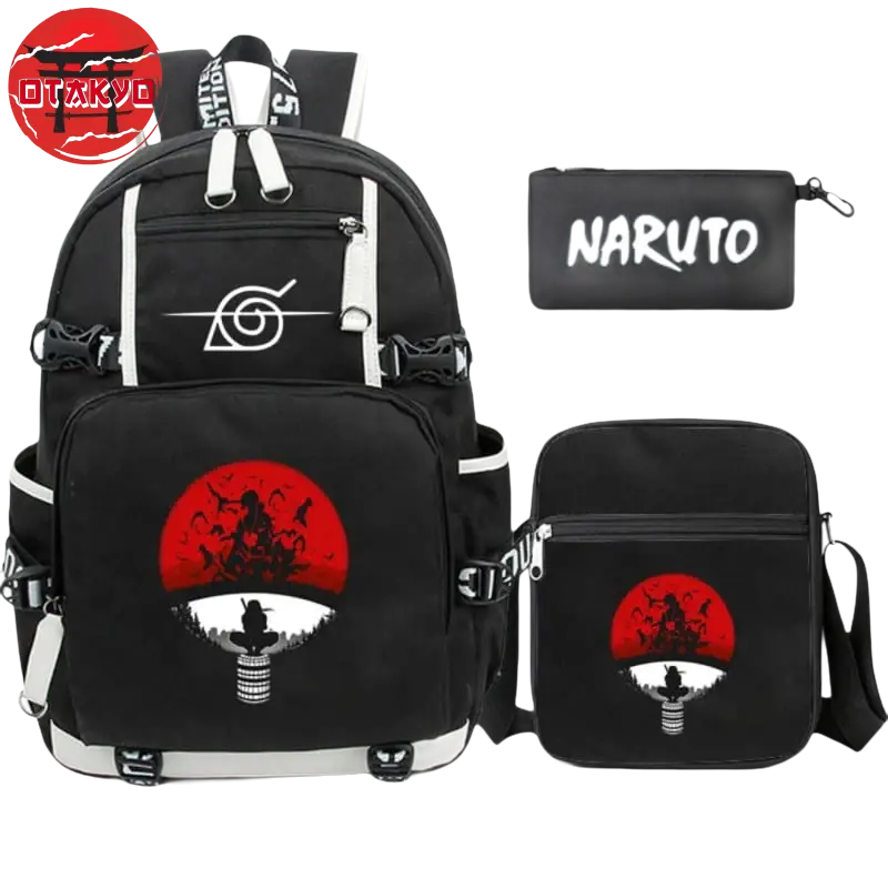 Rucksack mit Federmäppchen und Umhängetasche Itachi Uchiwa - Naruto Shippuden™