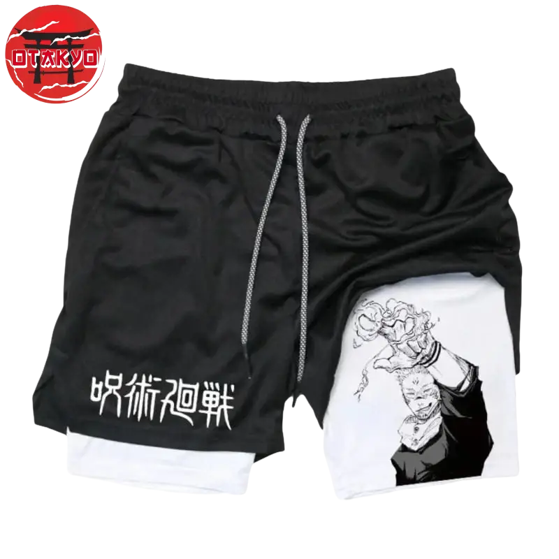 Ryomen Weiß und Schwarz Short - Jujutsu Kaisen™