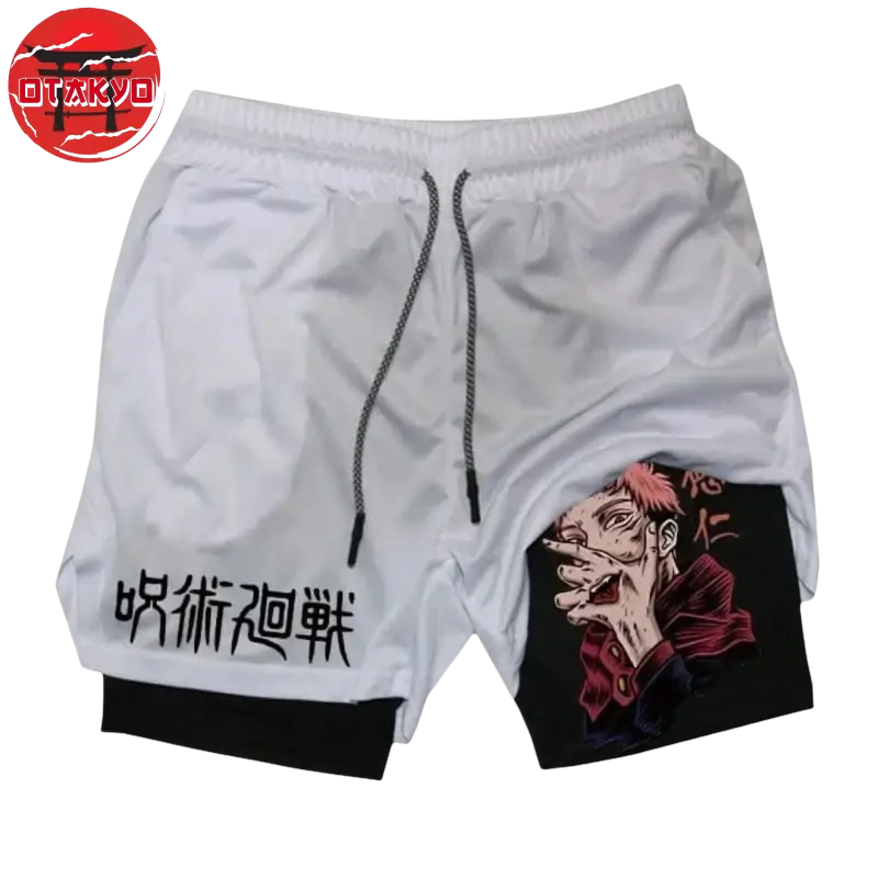 Sukuna Weiß und Schwarz Short - Jujutsu Kaisen™