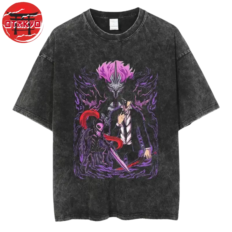 T-Shirt Oversize Schattenmonarch „Fusion" - Solo Leveling™