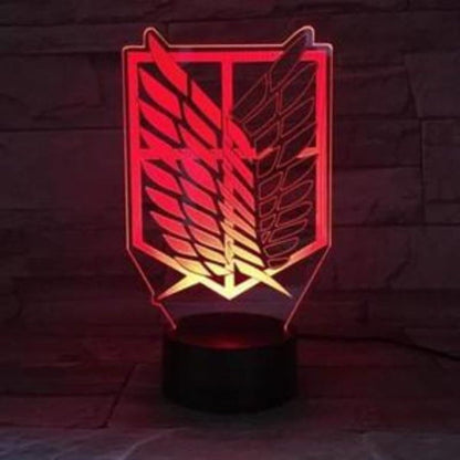 3D-Nachtlicht Aufklärungstrupp-Emblem - Attack on Titan™