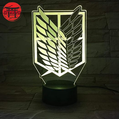 3D-Nachtlicht Aufklärungstrupp-Emblem - Attack on Titan™