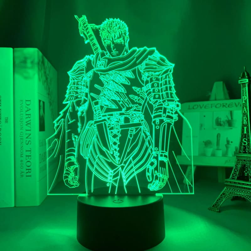 3D-Nachtlicht Guts "Schwarzer Schwertkämpfer" - Berserk™