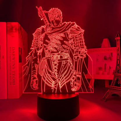 3D-Nachtlicht Guts "Schwarzer Schwertkämpfer" - Berserk™