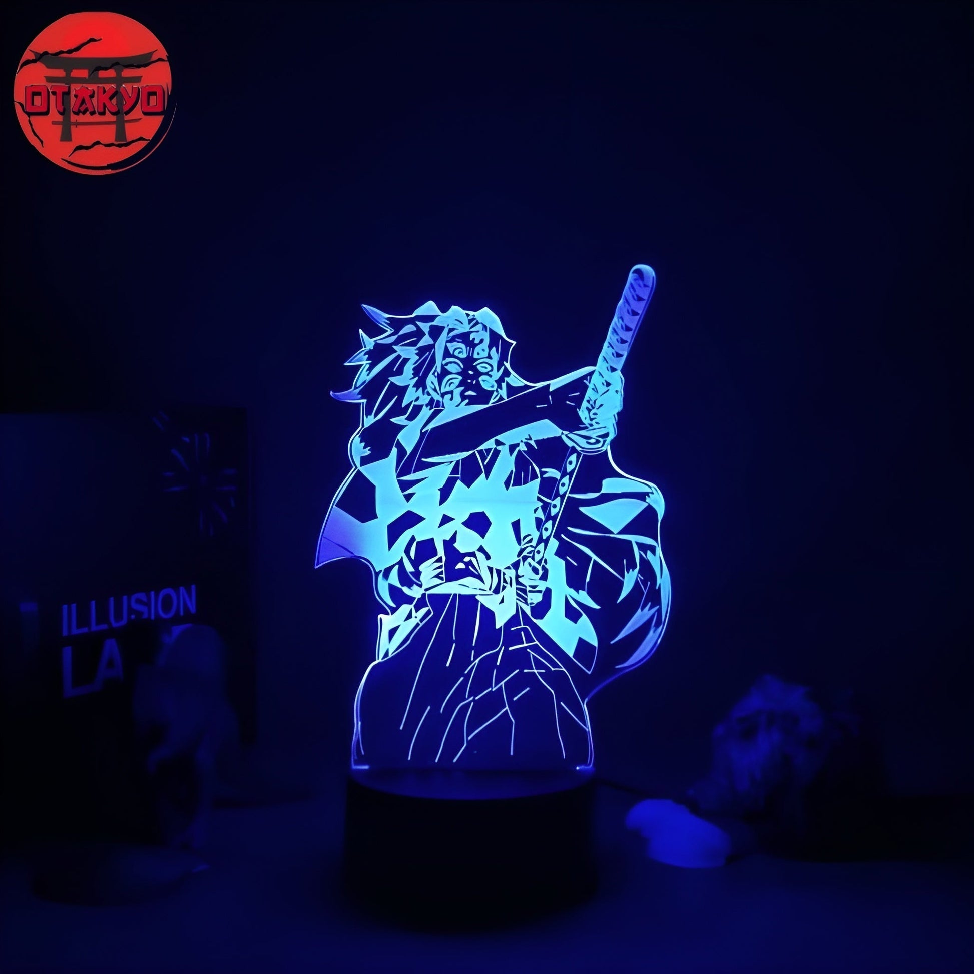 3D-Nachtlicht Kokushibo (1. Oberer Mond) - Demon Slayer™