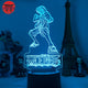 3D-Nachtlicht Luffy 