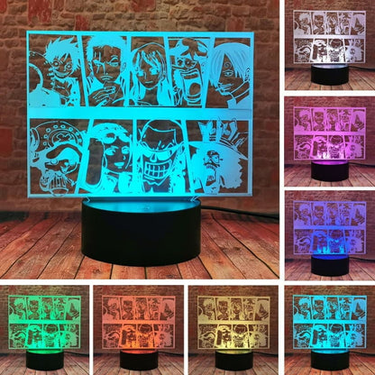 3D-Nachtlicht Mugiwara-Crew - One Piece™