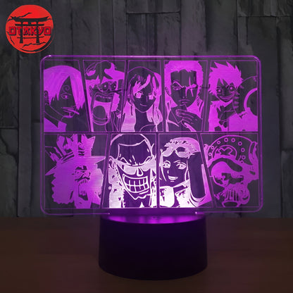 3D-Nachtlicht Mugiwara-Crew - One Piece™