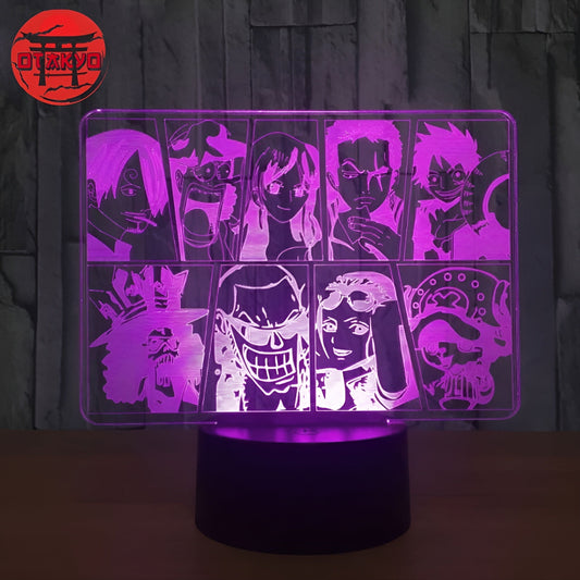 3D-Nachtlicht Mugiwara-Crew - One Piece™