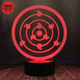 3D-Nachtlicht Sharingan Rinnegan - Naruto Shippuden™