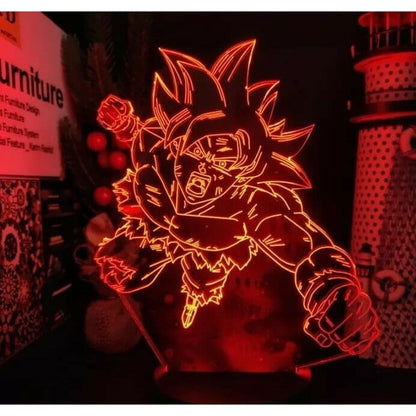 3D-Nachtlicht Son Goku SSJ God - Dragon Ball Z™