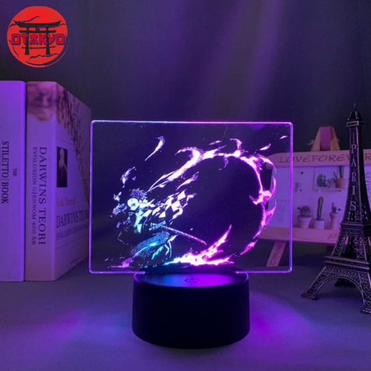 3D-Nachtlicht Tanjiro Kamado Flamme des Schicksals Zweifarbig - Demon Slayer™