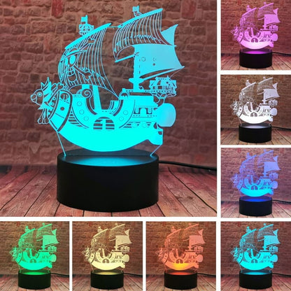 3D-Nachtlicht Thousand Sunny - One Piece™