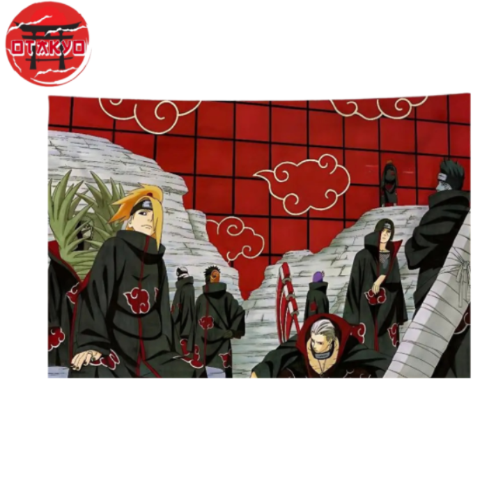 Akatsuki Flagge „Mitglieder der Organisation" - Naruto™