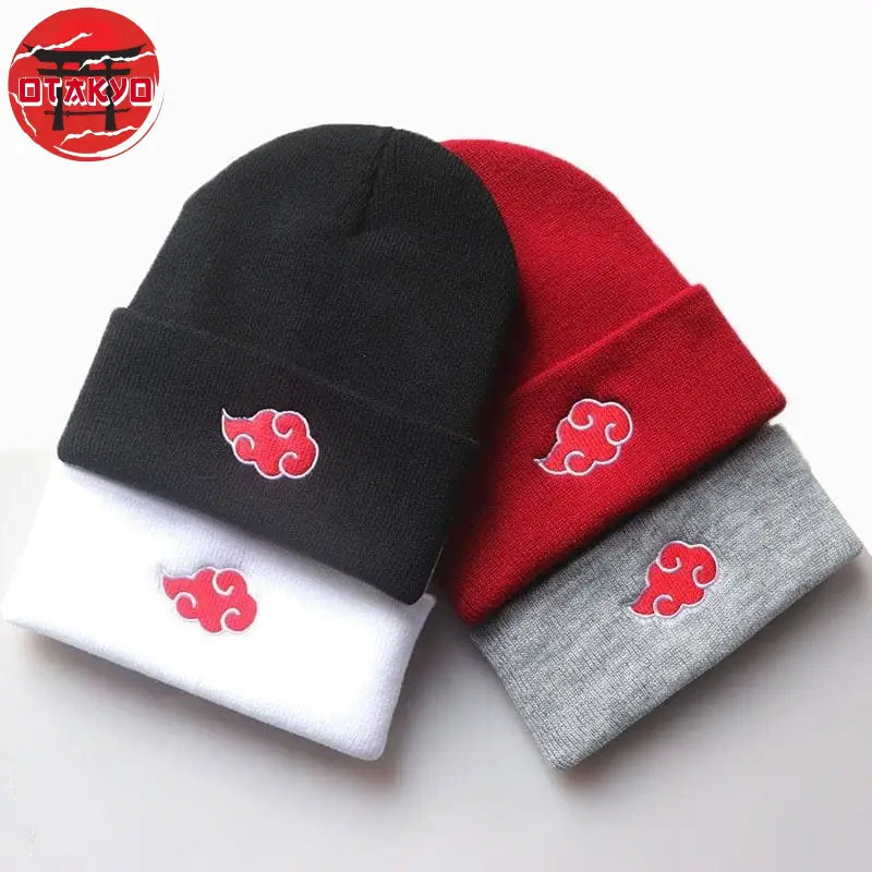 Akatsuki Mütze Grau/Rot - Naruto Shippuden™