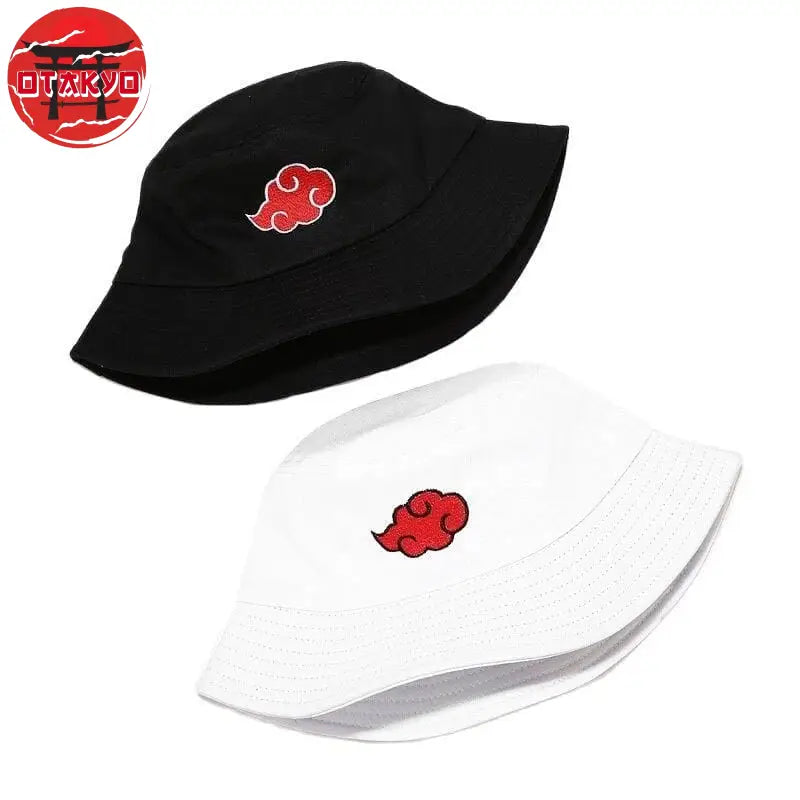 Akatsuki Weißer Bucket Hat - Naruto Shippuden™