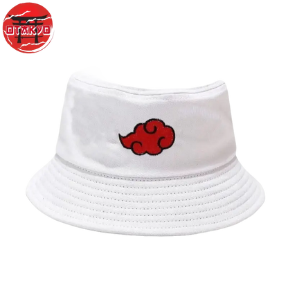 Akatsuki Weißer Bucket Hat - Naruto Shippuden™