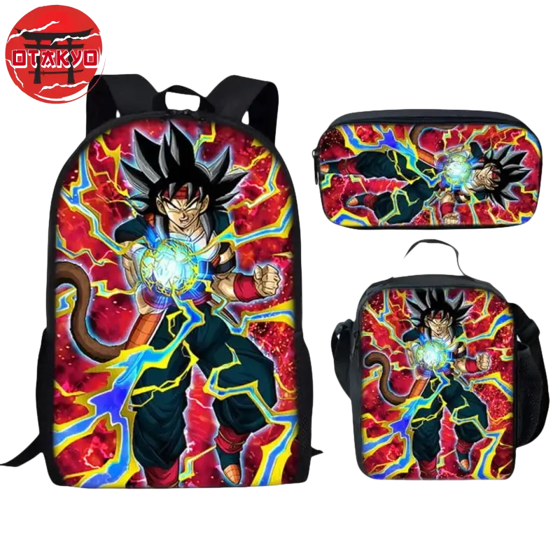 Bardock Rucksack mit Federmäppchen und Umhängetasche - Dragon Ball Z™
