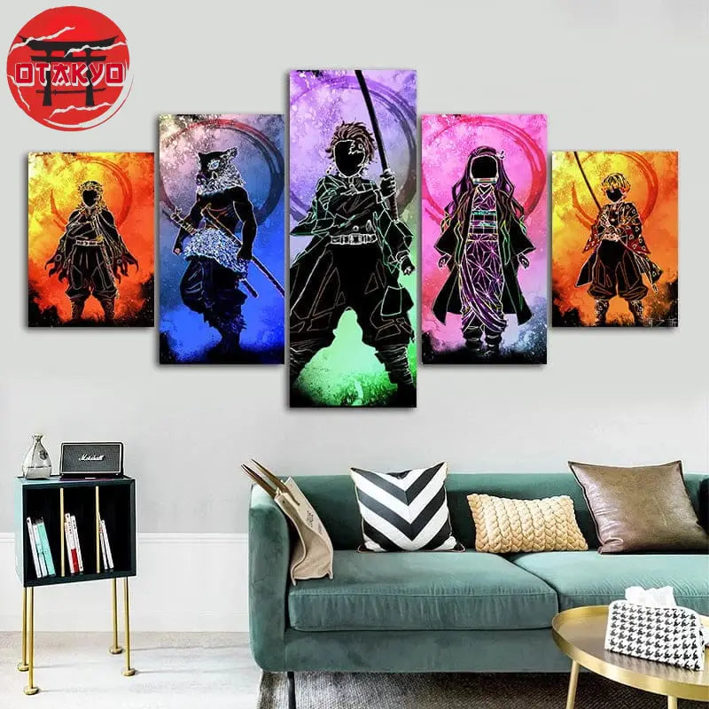 Dämonentöter Gemälde „Zug der Unendlichkeit" - Demon Slayer™