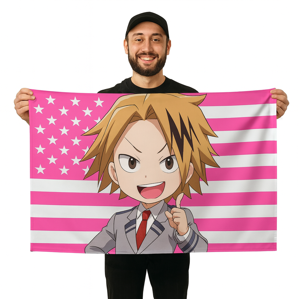 Denki Kaminari Flagge "Chibi-Studenten-Stil" - My Hero Academia™