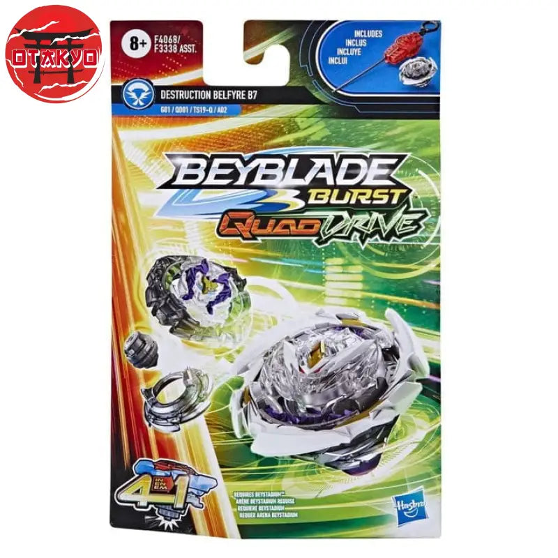 Destruction Belfyre B7 Nexus-Q Revolve-Q+Quake-2 Kreisel - Beyblade Burst QuadDrive™