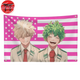 Flagge Bakugo & Midoriya „Heldenlächeln