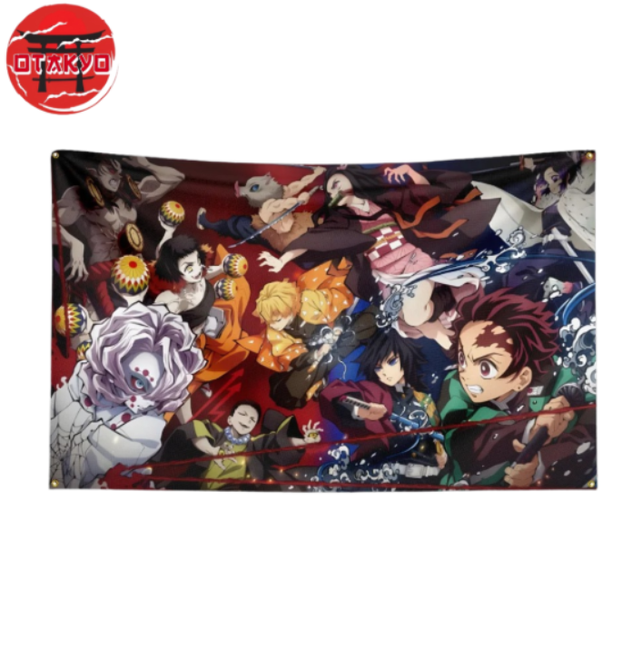 Flagge Dämonentöter „Kampf gegen die Dämonen" - Demon Slayer™
