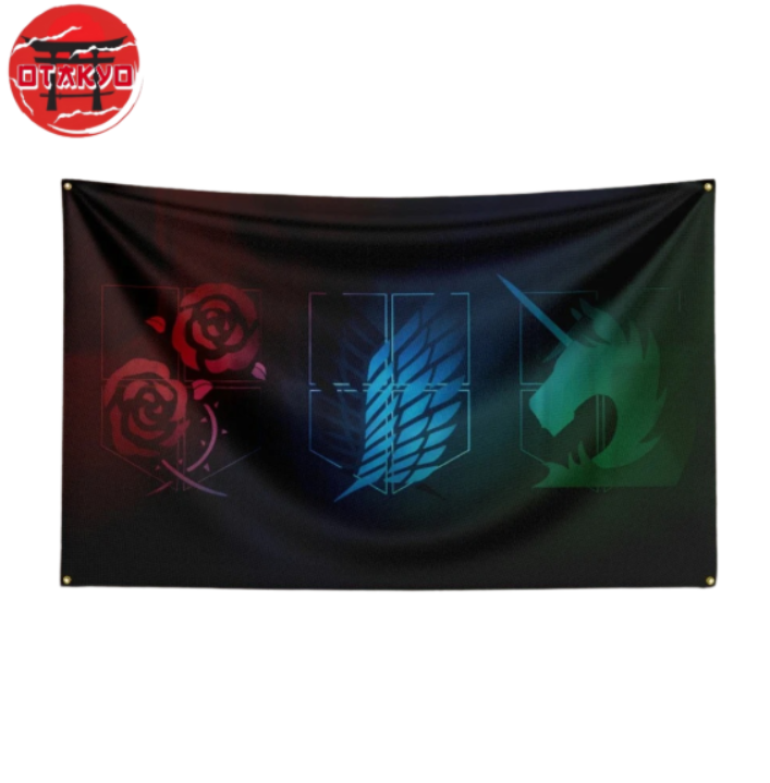 Flagge Embleme der drei Brigaden - Attack on Titan™