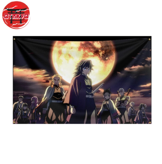 Flagge Hashira „Unter dem Blutmond" - Demon Slayer™