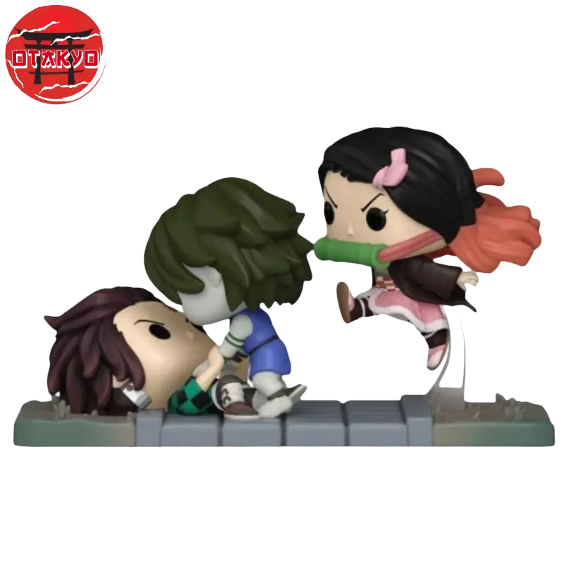 Funko POP Tanjiro & Nezuko vs Tempeldämon - Demon Slayer™