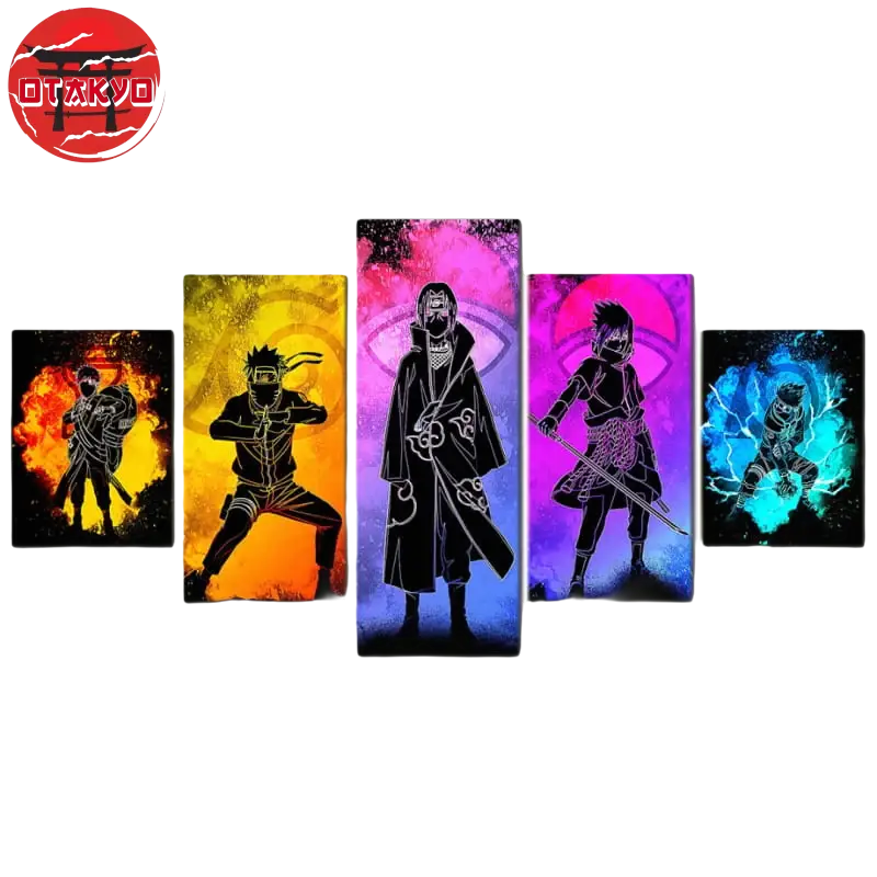 Gaara & Naruto & Itachi & Sasuke Gemälde - Naruto Shippuden™