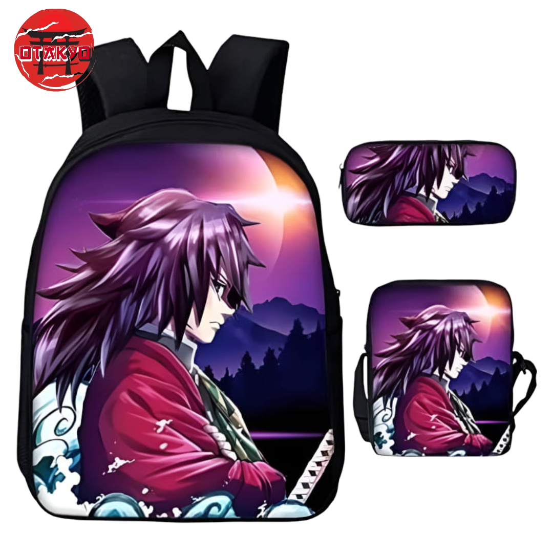 Giyu Tomioka Rucksack mit Federmäppchen und Umhängetasche - Demon Slayer™