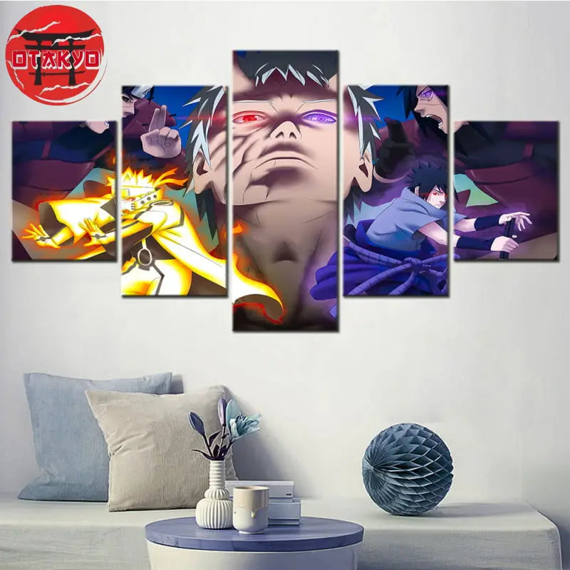 Großer Ninja-Krieg Gemälde - Naruto Shippuden™