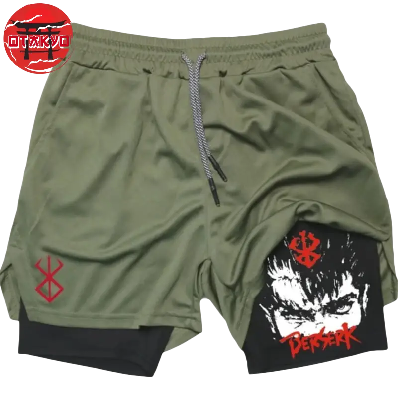 Guts Khaki und Schwarz Short - Berserk™