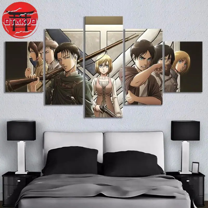 Historia und ihre Freunde Gemälde - Attack on Titan™