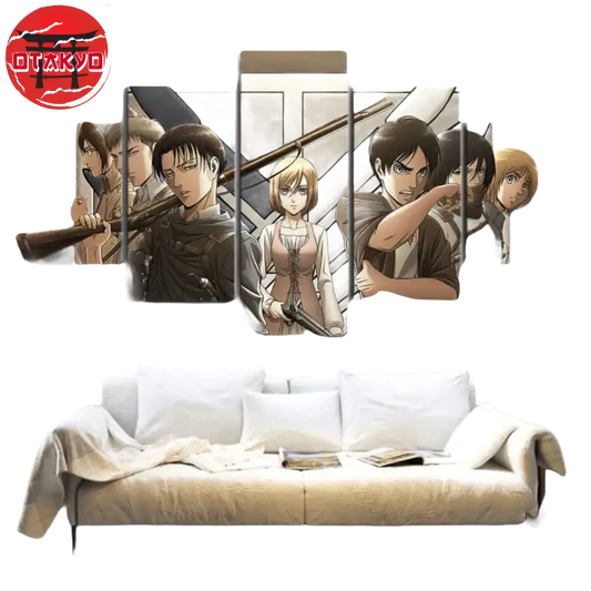Historia und ihre Freunde Gemälde - Attack on Titan™