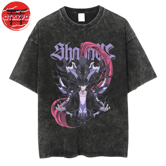Igris x Sung Oversize T-Shirt „Diener des Schattens" - Solo Leveling™