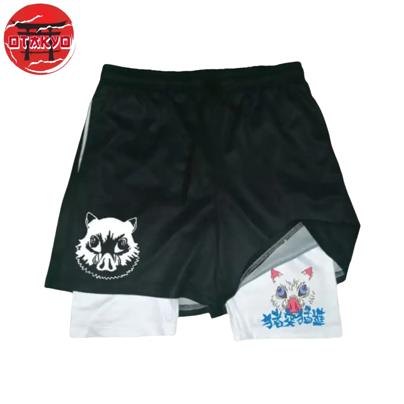 Inosuke Schwarz und Weiß Short - Demon Slayer™