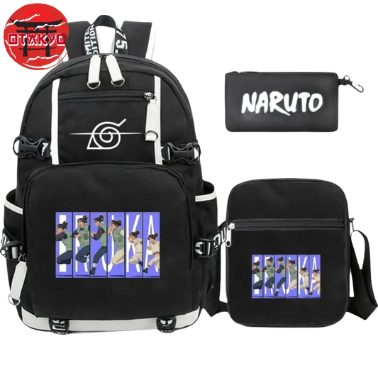 Iruka Umino Rucksack mit Federmäppchen und Umhängetasche - Naruto Shippuden™