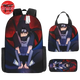 Itachi Uchiha Rucksack mit Federmäppchen und Tasche - Naruto Shippuden™