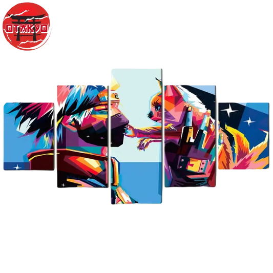 Kakashi x Kurama Pop Art Gemälde - Naruto Shippuden™