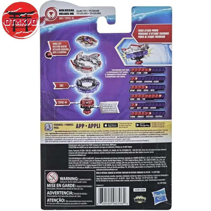 Kolossal Helios H6 1B-D Zoning-SPM Kreisel - Beyblade Burst Surge™